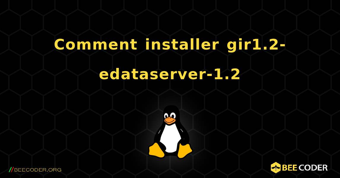 Comment installer gir1.2-edataserver-1.2 . Linux