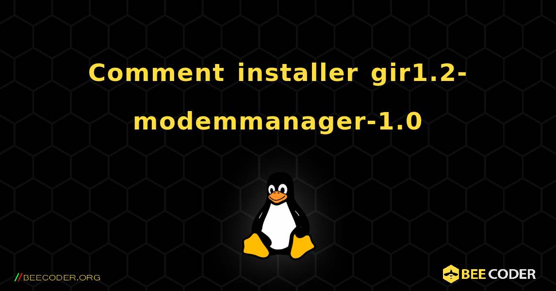 Comment installer gir1.2-modemmanager-1.0 . Linux