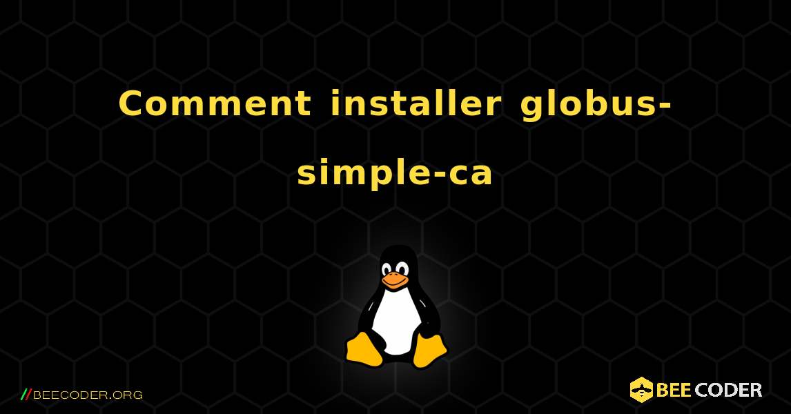Comment installer globus-simple-ca . Linux