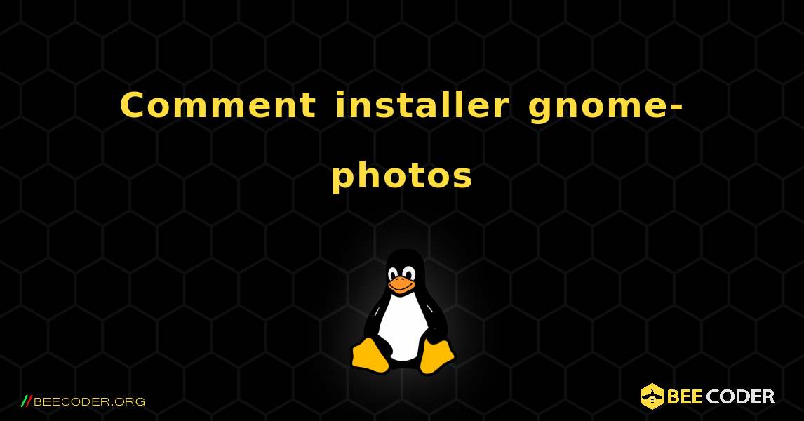 Comment installer gnome-photos . Linux