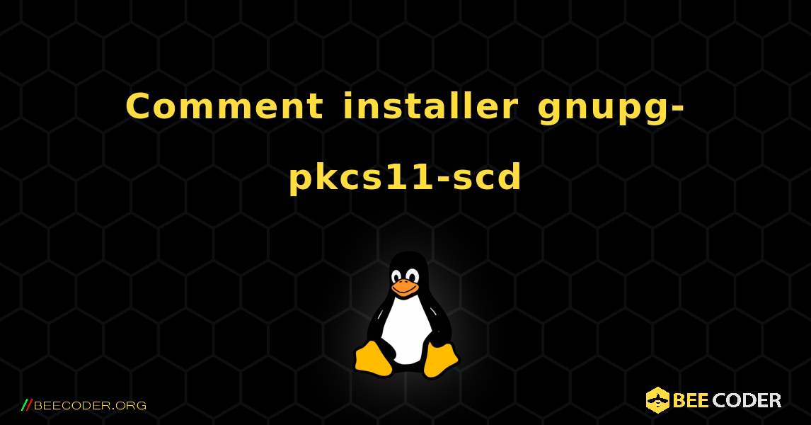 Comment installer gnupg-pkcs11-scd . Linux