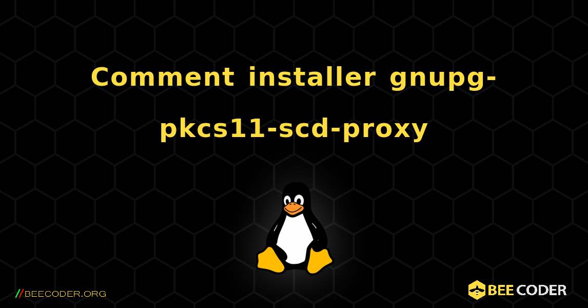 Comment installer gnupg-pkcs11-scd-proxy . Linux