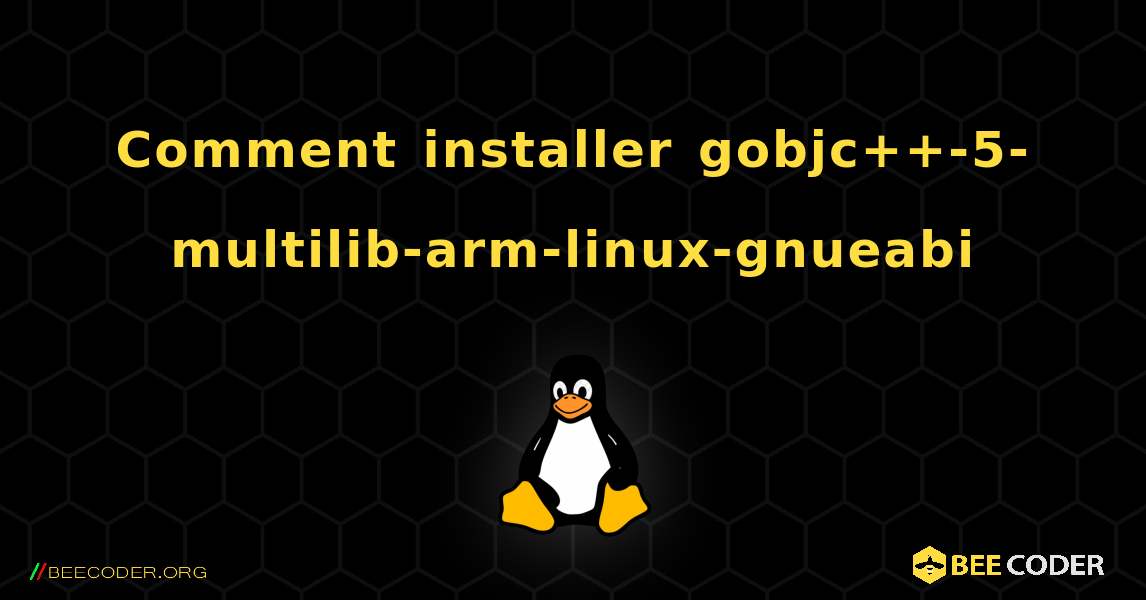 Comment installer gobjc++-5-multilib-arm-linux-gnueabi . Linux