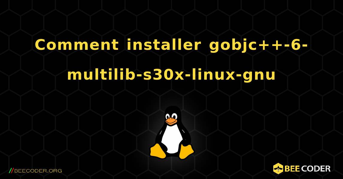 Comment installer gobjc++-6-multilib-s30x-linux-gnu . Linux