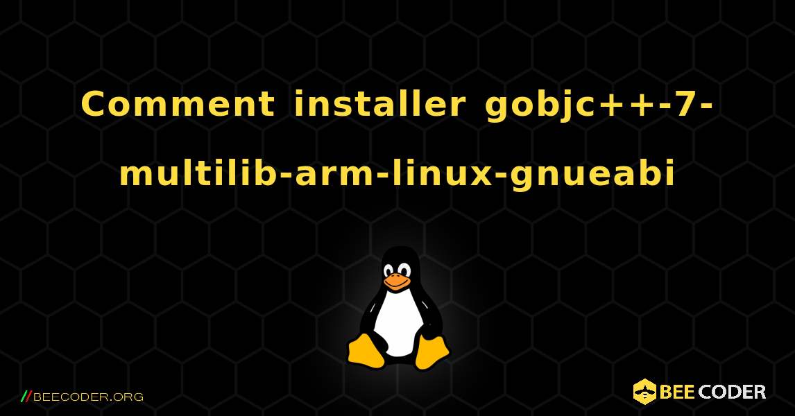 Comment installer gobjc++-7-multilib-arm-linux-gnueabi . Linux