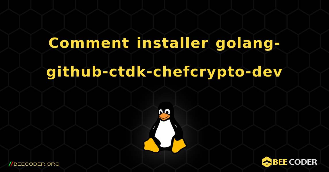 Comment installer golang-github-ctdk-chefcrypto-dev . Linux