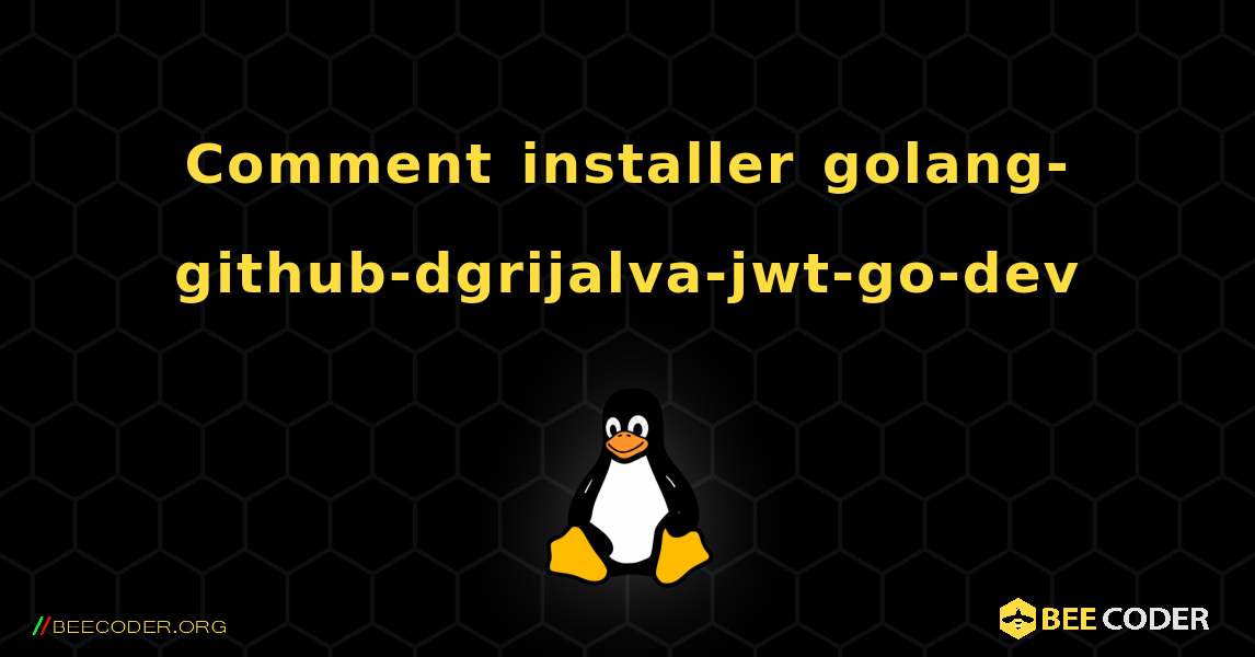 Comment installer golang-github-dgrijalva-jwt-go-dev . Linux