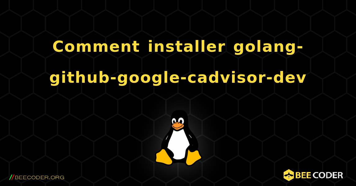 Comment installer golang-github-google-cadvisor-dev . Linux