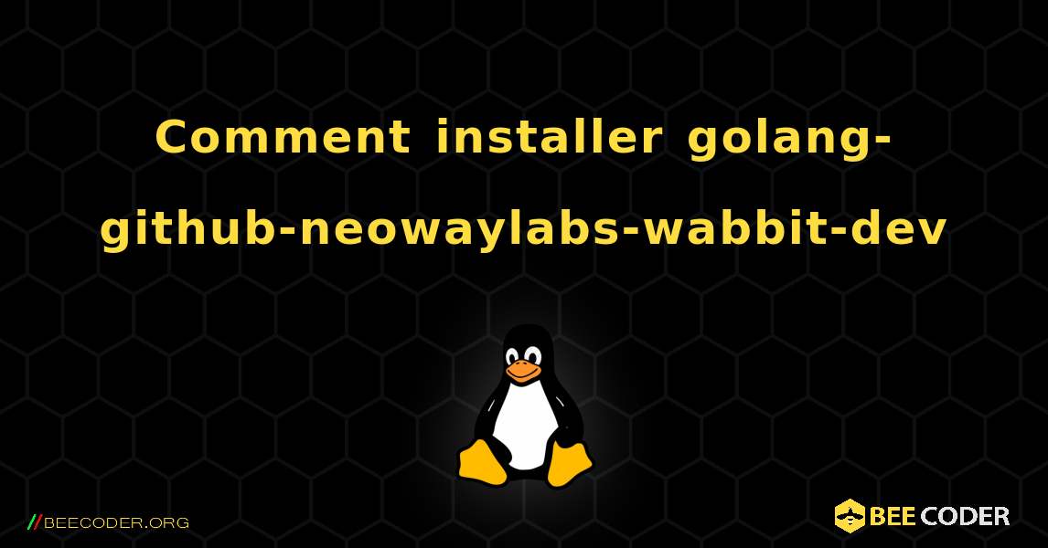 Comment installer golang-github-neowaylabs-wabbit-dev . Linux