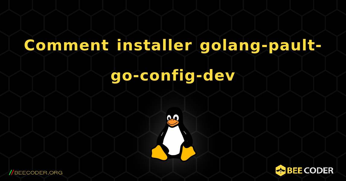 Comment installer golang-pault-go-config-dev . Linux