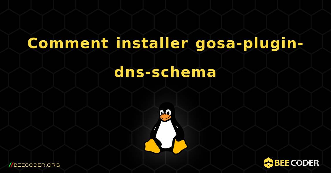 Comment installer gosa-plugin-dns-schema . Linux