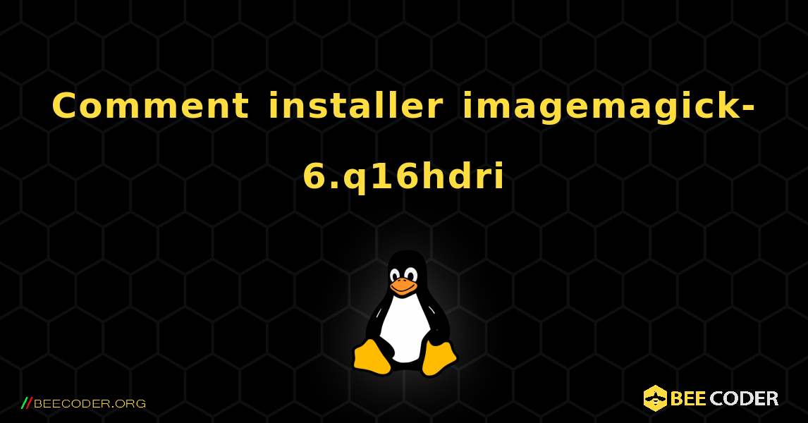Comment installer imagemagick-6.q16hdri . Linux