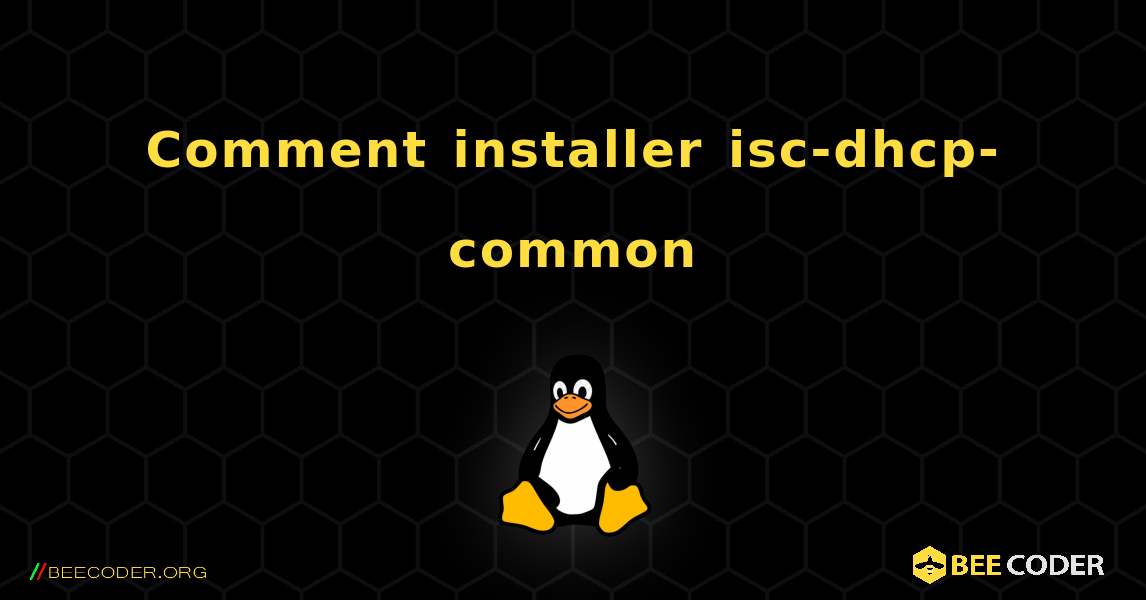 Comment installer isc-dhcp-common . Linux