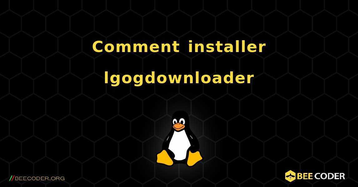 Comment installer lgogdownloader . Linux