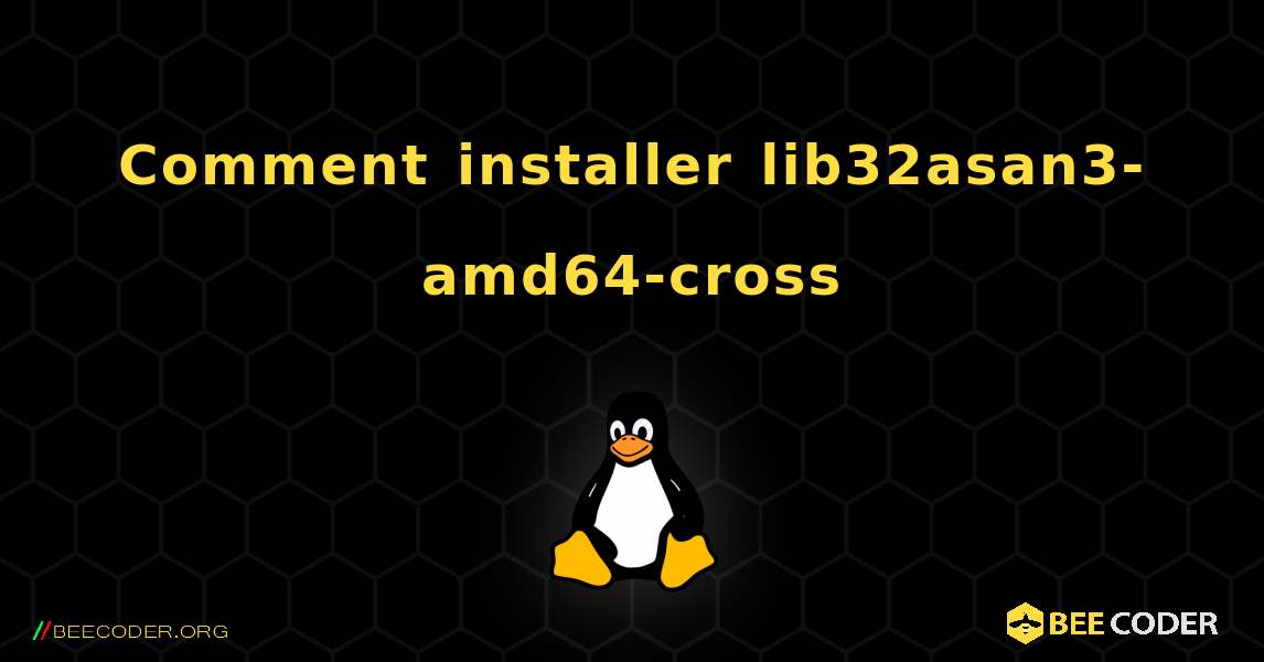 Comment installer lib32asan3-amd64-cross . Linux