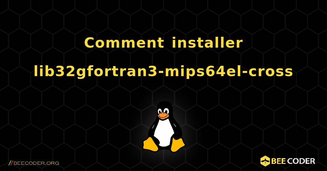 Comment installer lib32gfortran3-mips64el-cross . Linux