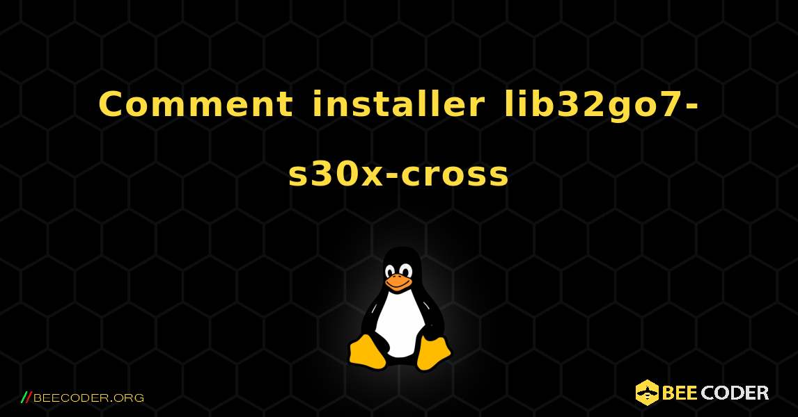 Comment installer lib32go7-s30x-cross . Linux
