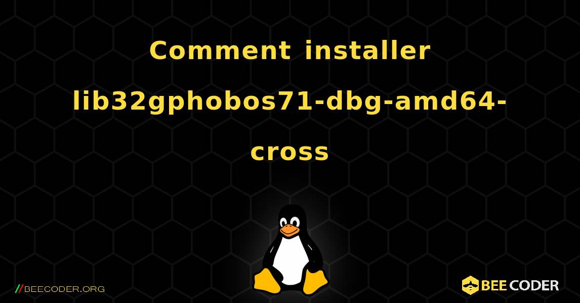 Comment installer lib32gphobos71-dbg-amd64-cross . Linux