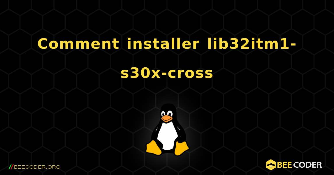 Comment installer lib32itm1-s30x-cross . Linux