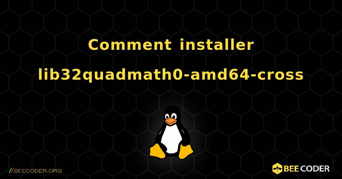 Comment installer lib32quadmath0-amd64-cross . Linux