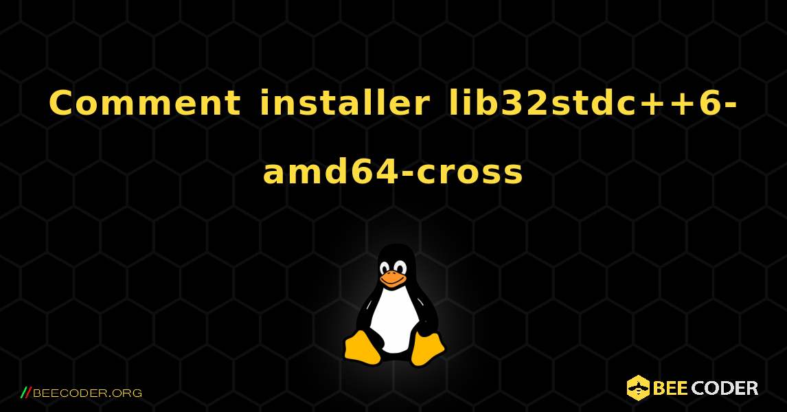 Comment installer lib32stdc++6-amd64-cross . Linux
