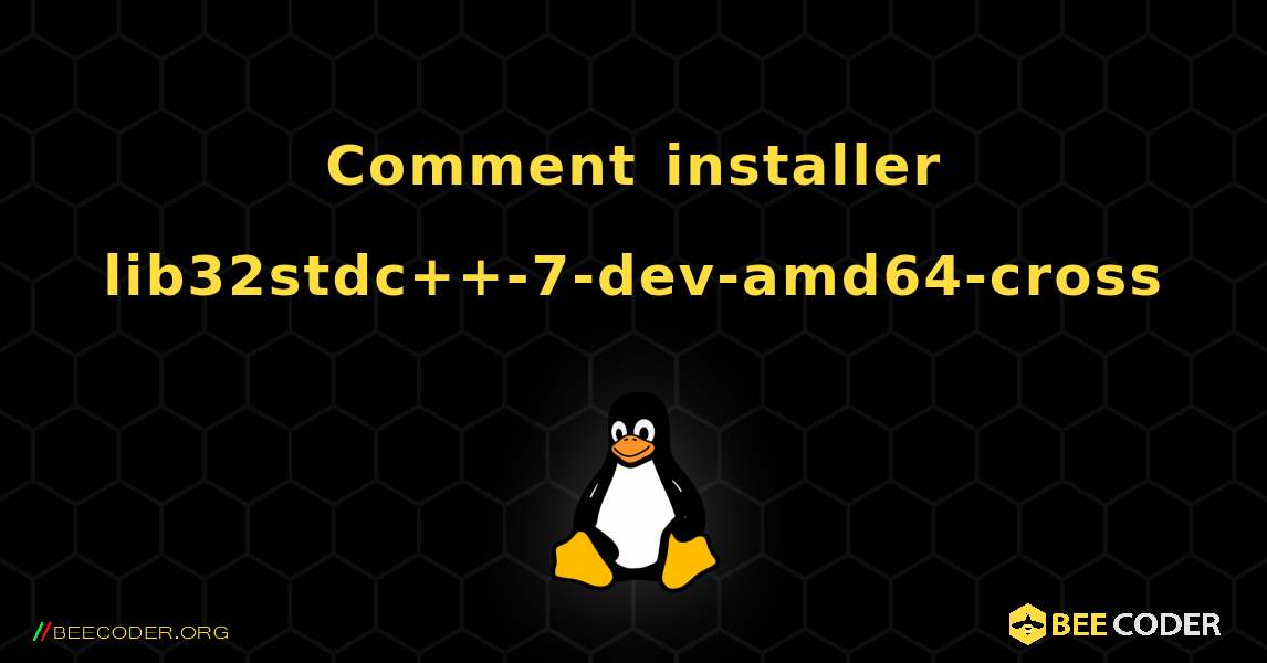 Comment installer lib32stdc++-7-dev-amd64-cross . Linux