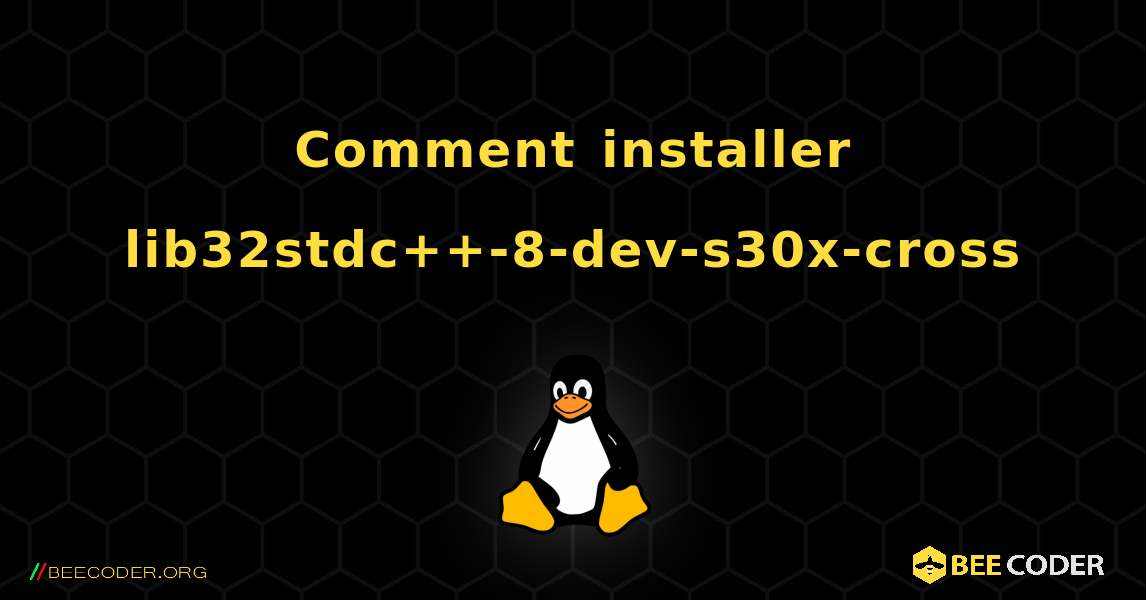 Comment installer lib32stdc++-8-dev-s30x-cross . Linux
