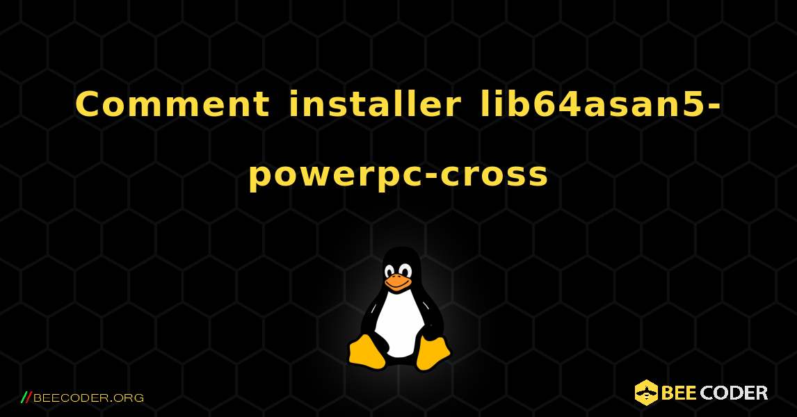 Comment installer lib64asan5-powerpc-cross . Linux