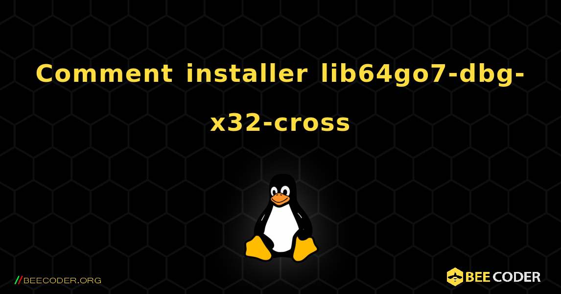 Comment installer lib64go7-dbg-x32-cross . Linux