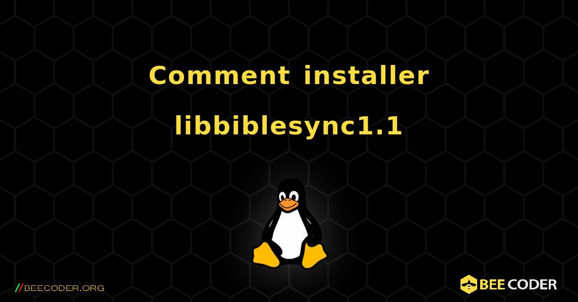 Comment installer libbiblesync1.1 . Linux