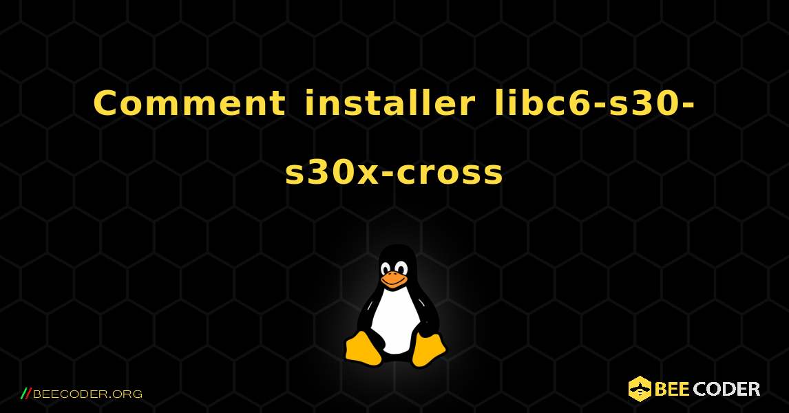 Comment installer libc6-s30-s30x-cross . Linux