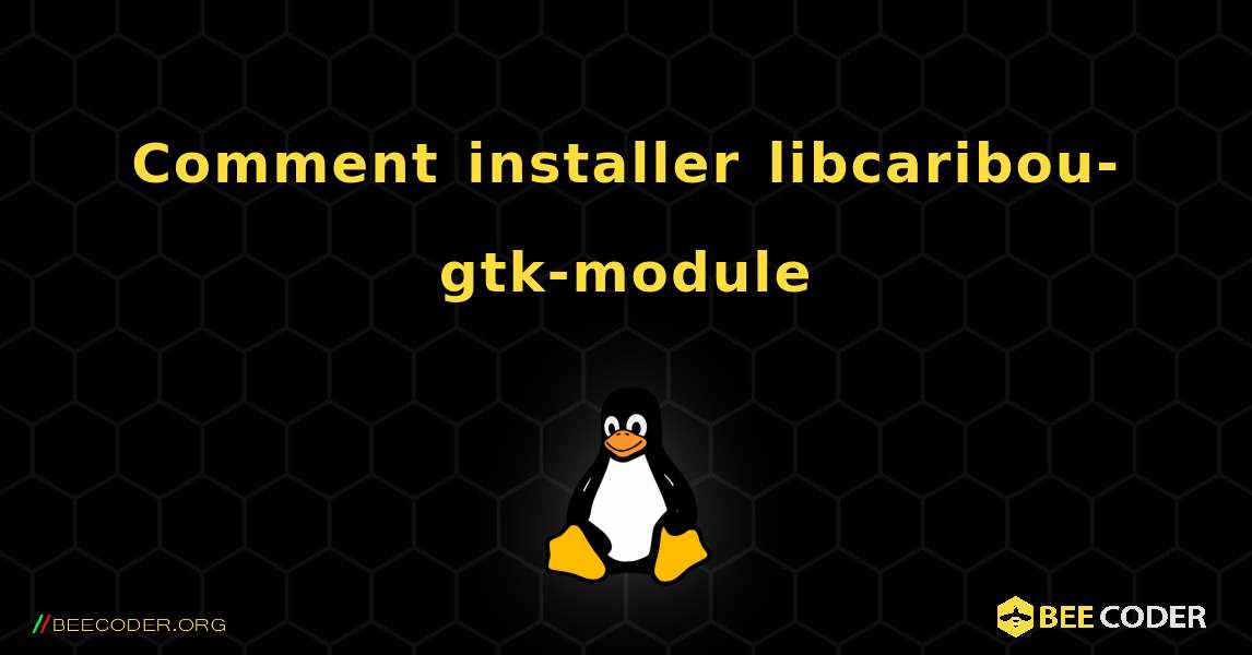 Comment installer libcaribou-gtk-module . Linux