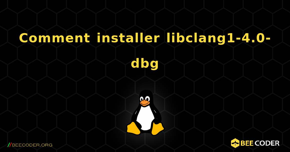 Comment installer libclang1-4.0-dbg . Linux