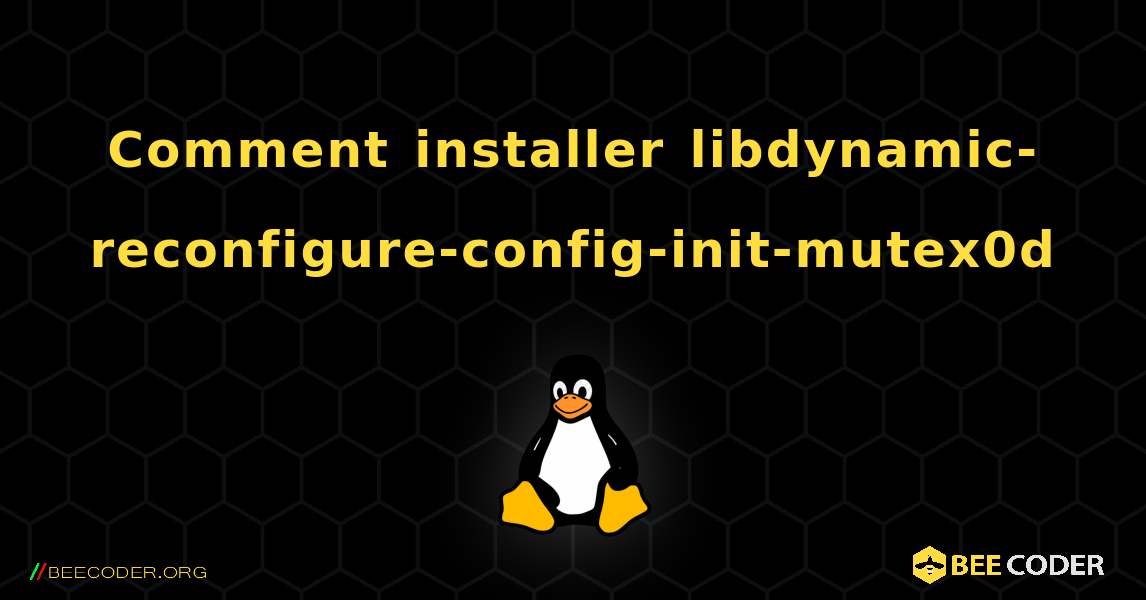 Comment installer libdynamic-reconfigure-config-init-mutex0d . Linux