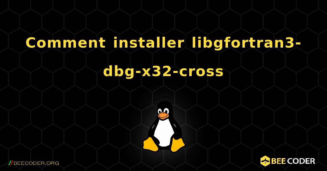 Comment installer libgfortran3-dbg-x32-cross . Linux