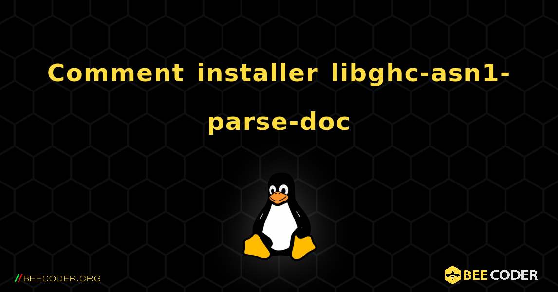 Comment installer libghc-asn1-parse-doc . Linux