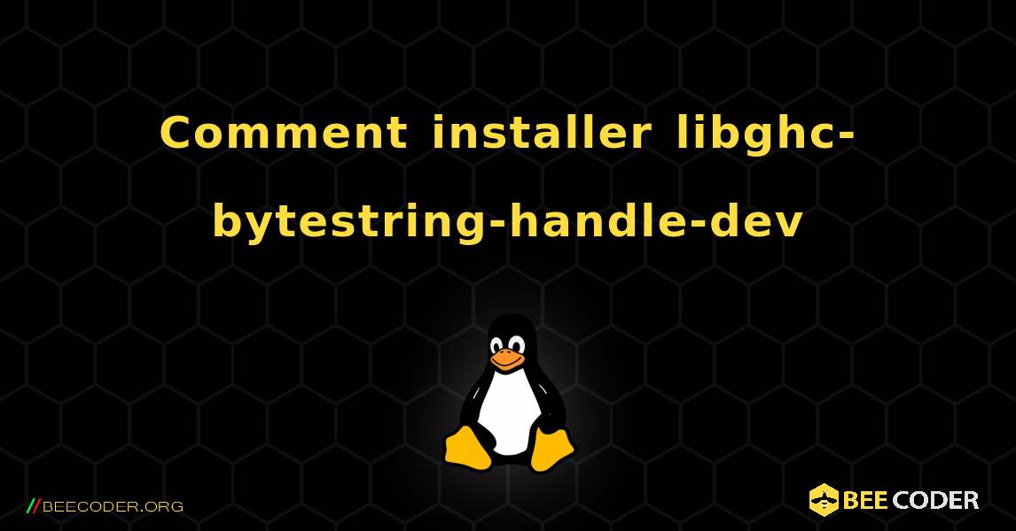 Comment installer libghc-bytestring-handle-dev . Linux