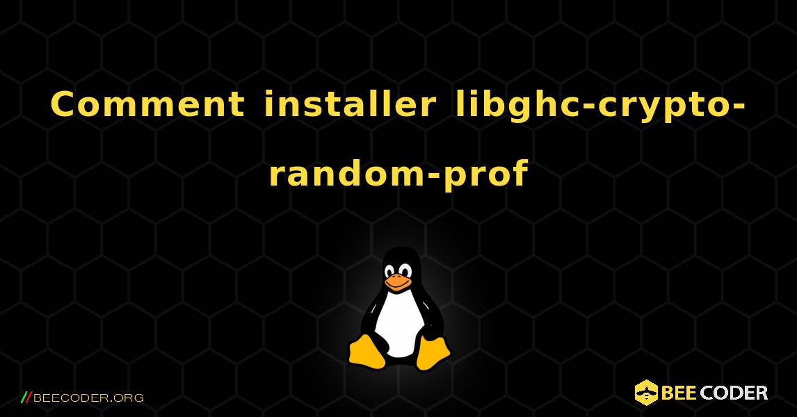 Comment installer libghc-crypto-random-prof . Linux