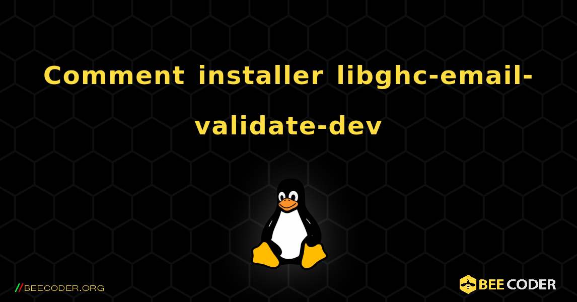 Comment installer libghc-email-validate-dev . Linux