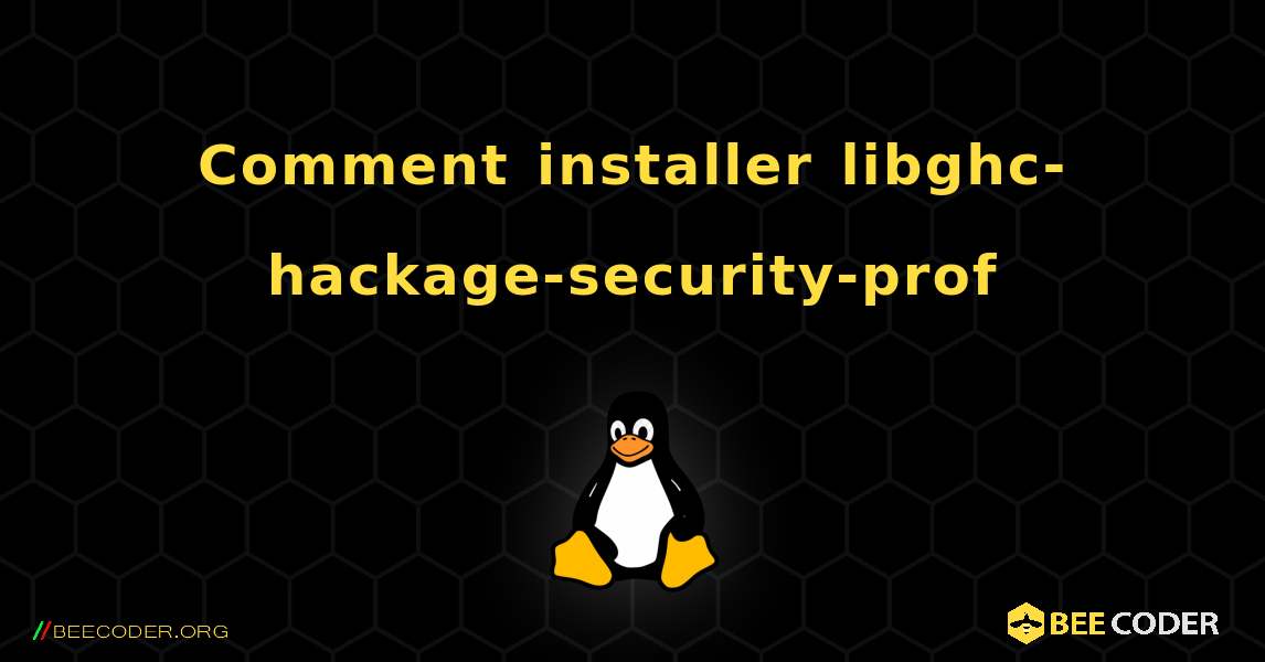 Comment installer libghc-hackage-security-prof . Linux