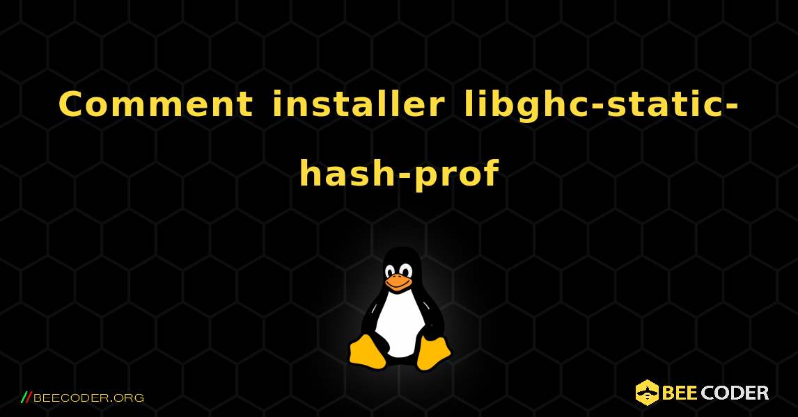 Comment installer libghc-static-hash-prof . Linux