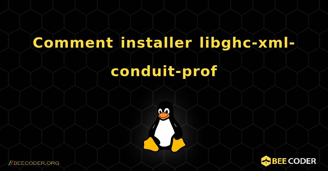Comment installer libghc-xml-conduit-prof . Linux