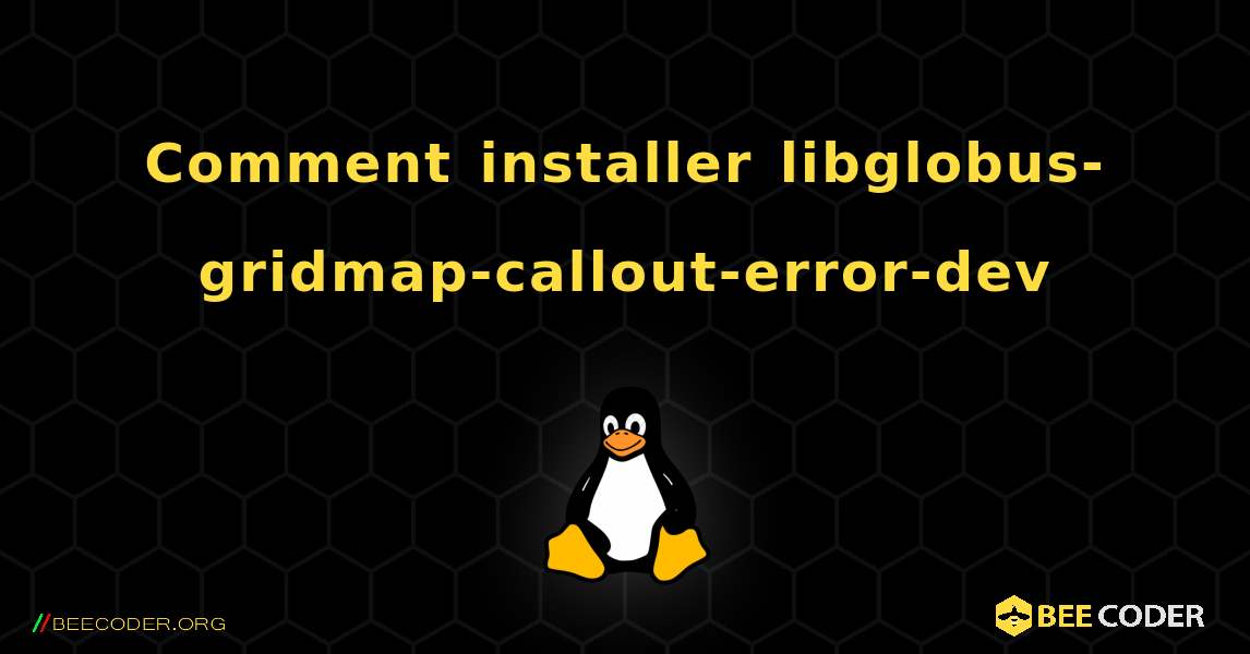 Comment installer libglobus-gridmap-callout-error-dev . Linux
