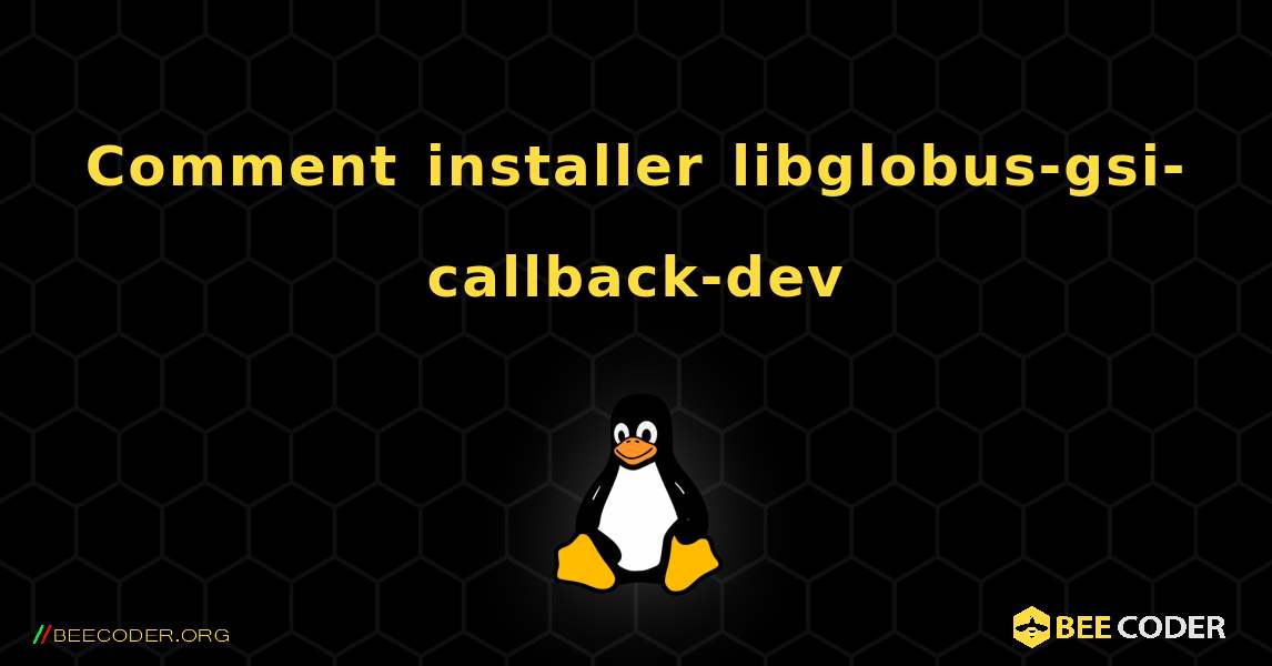 Comment installer libglobus-gsi-callback-dev . Linux