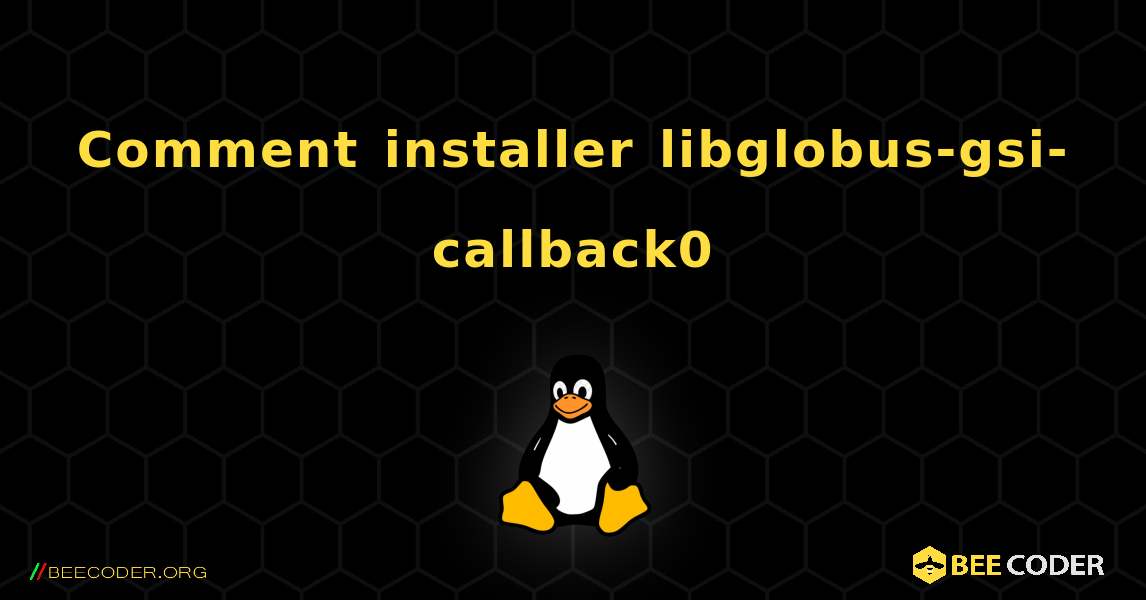 Comment installer libglobus-gsi-callback0 . Linux