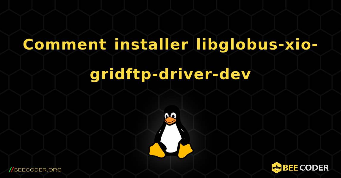 Comment installer libglobus-xio-gridftp-driver-dev . Linux