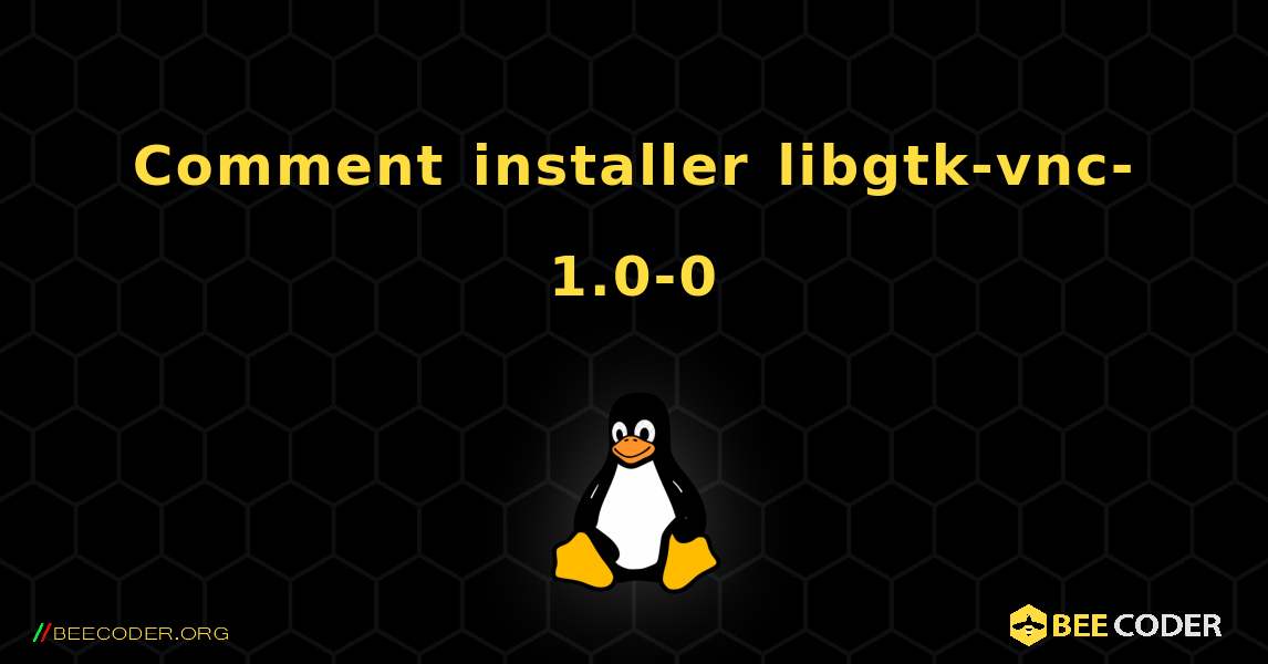 Comment installer libgtk-vnc-1.0-0 . Linux