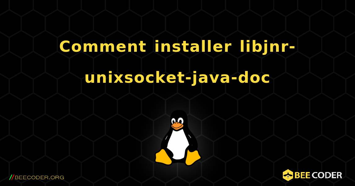 Comment installer libjnr-unixsocket-java-doc . Linux