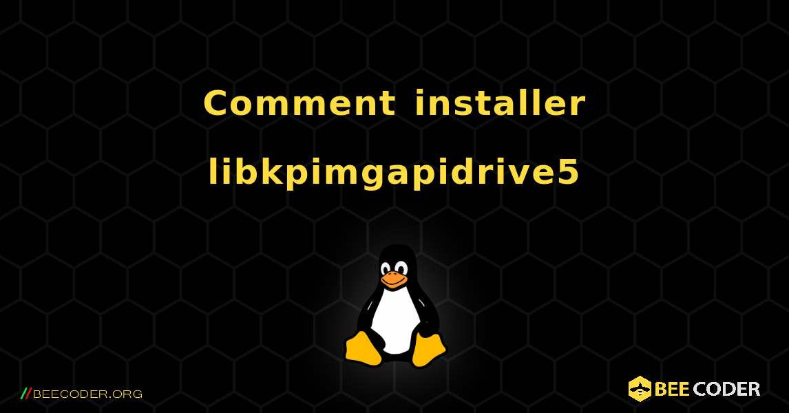 Comment installer libkpimgapidrive5 . Linux