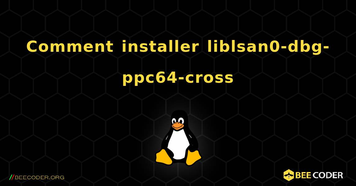 Comment installer liblsan0-dbg-ppc64-cross . Linux